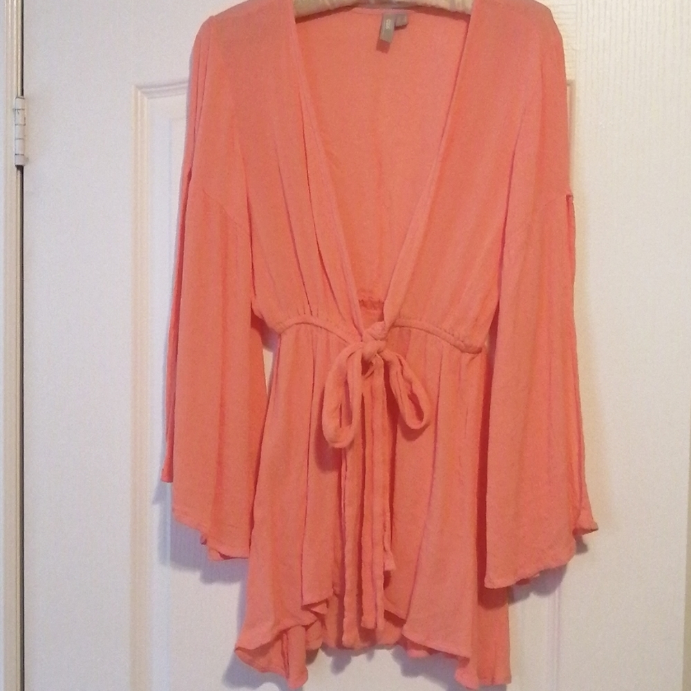 Asos coral beach cover up